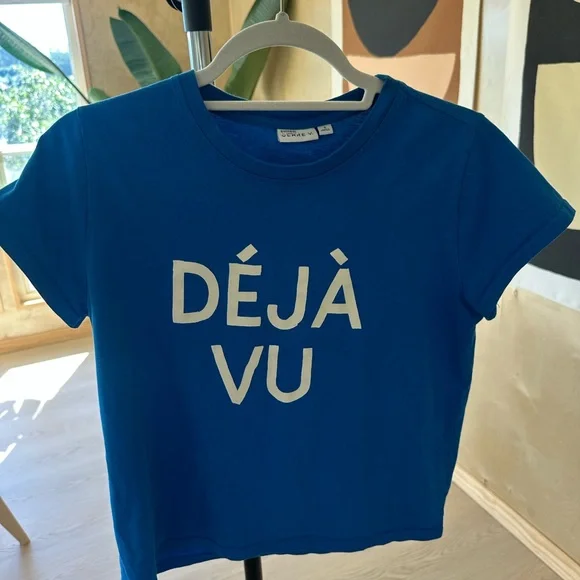 Blue Déjà Vu Clare V. T Shirt - Picture 1 of 6